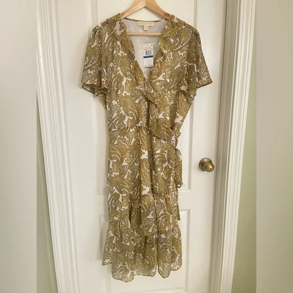 Michael Kors | Dresses | Michael Kors Ruffle Wrap Dress Xl | Poshmark Michael Kors | Dresses | Michael Kors Ruffle Wrap Dress Xl | Poshmark